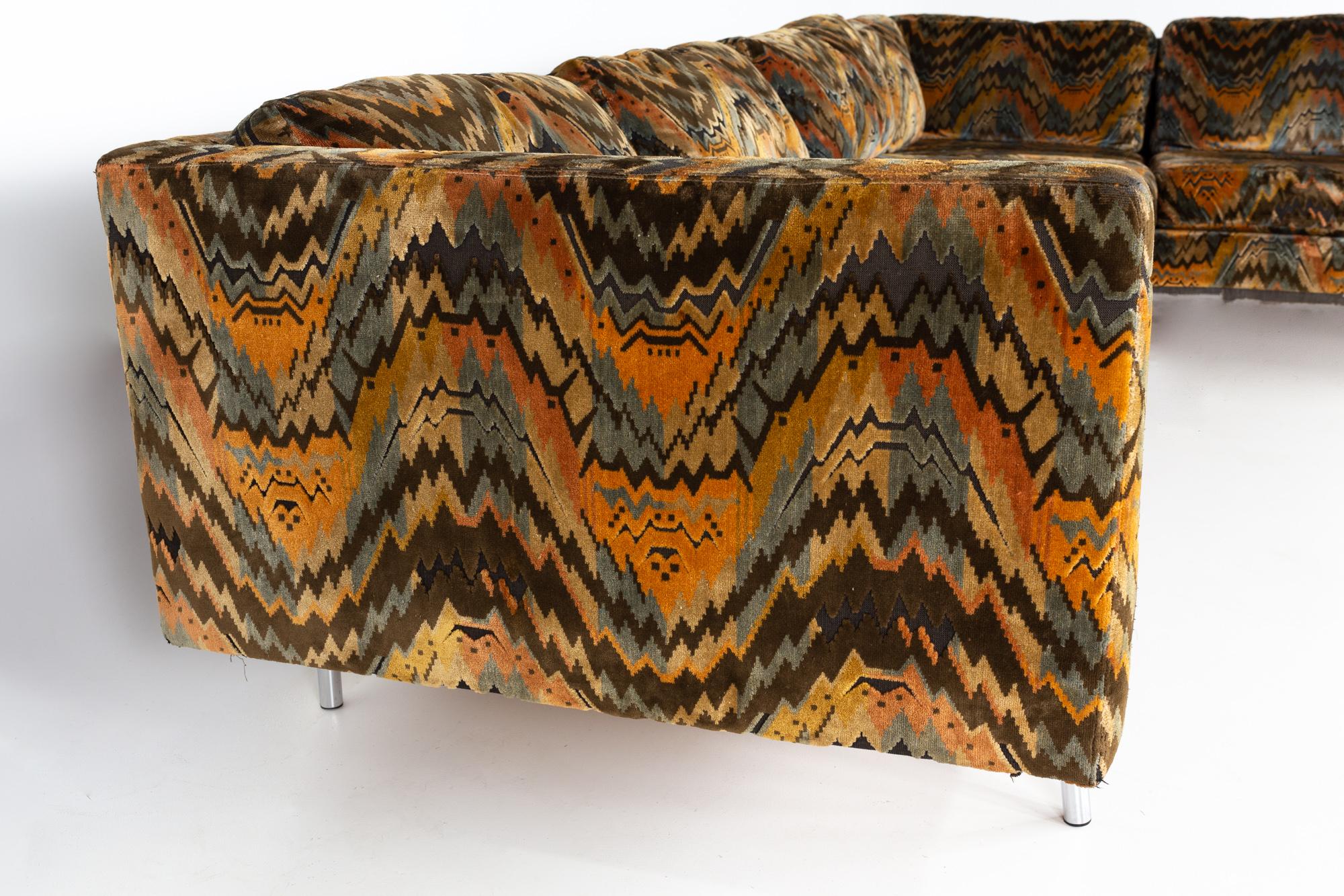 Mid-Century Modern Milo Baughman for Thayer Coggin Mid Century Sectional Sofa