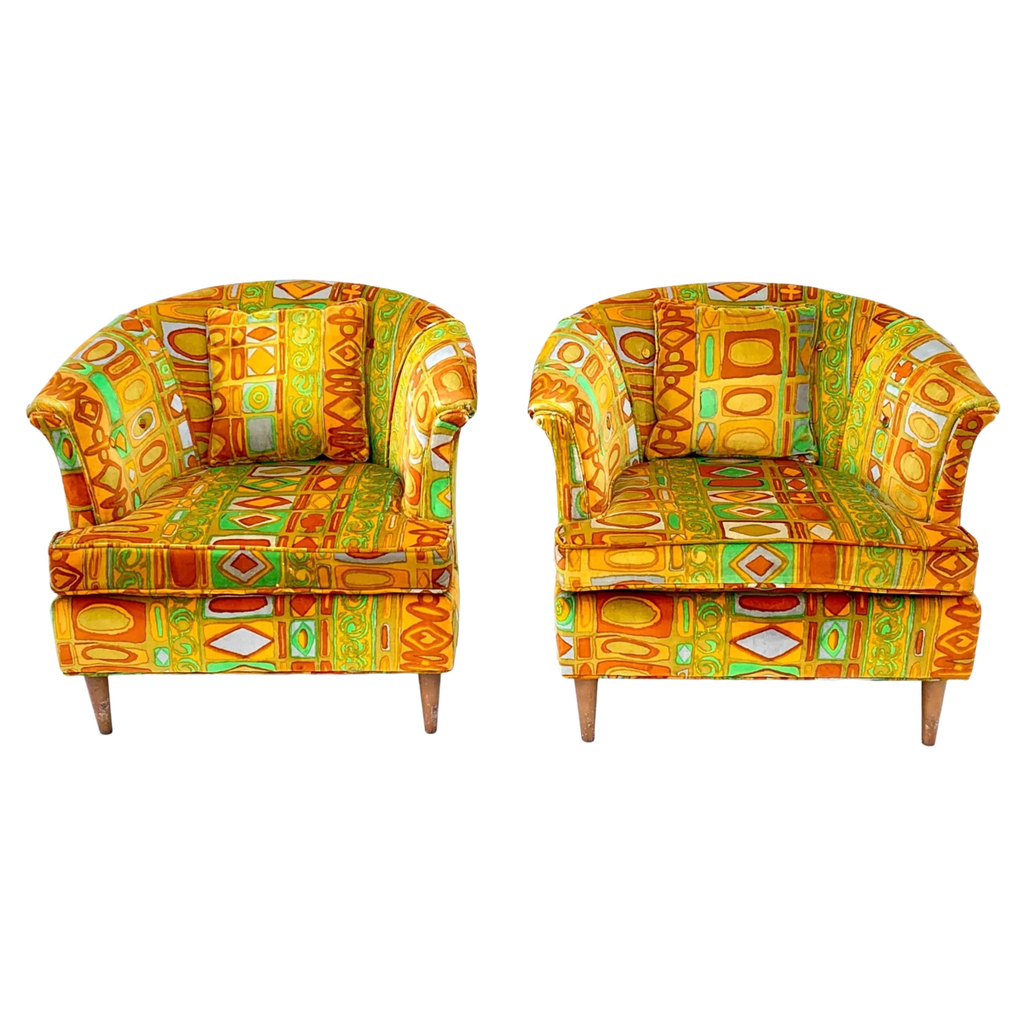 Jack Lenor Larsen Lounge Chairs