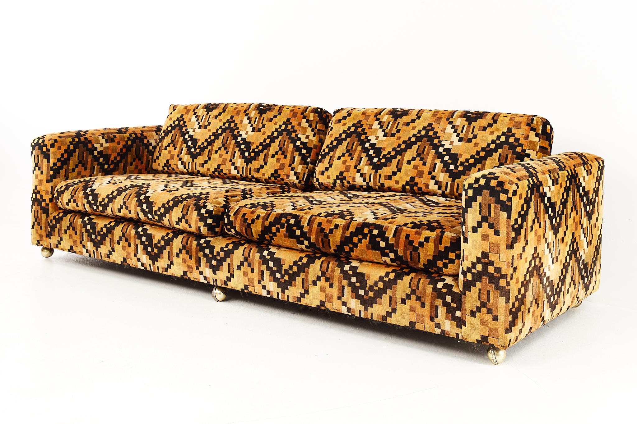 Mid-Century Modern Jack Lenor Larsen Style Mid Century Sofa
