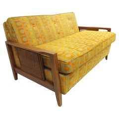 Jack Lenor Larsen Styled Upholstered Mid-Century Loveseat