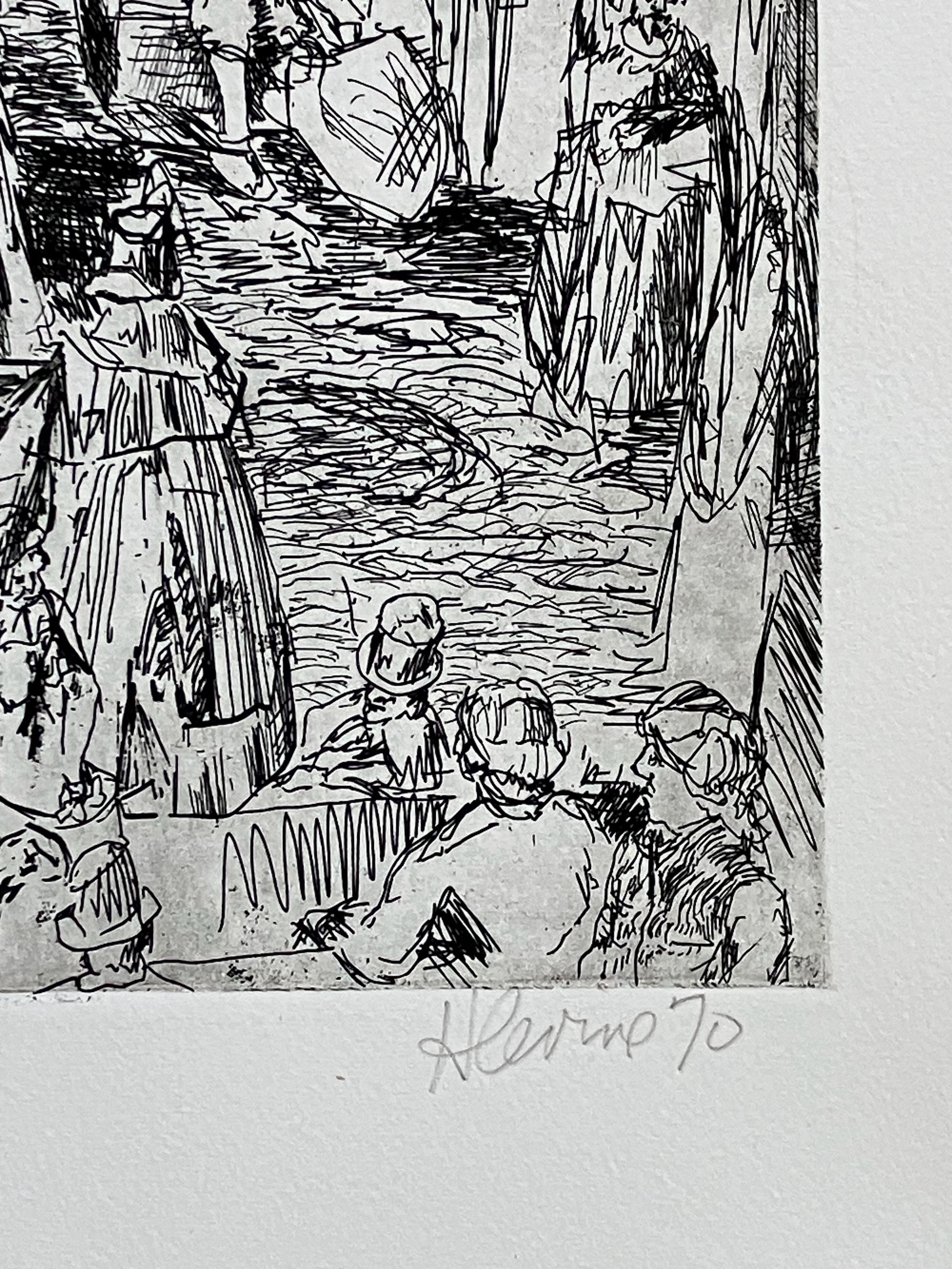 Sconosciuto - Print Espressionista di Jack Levine