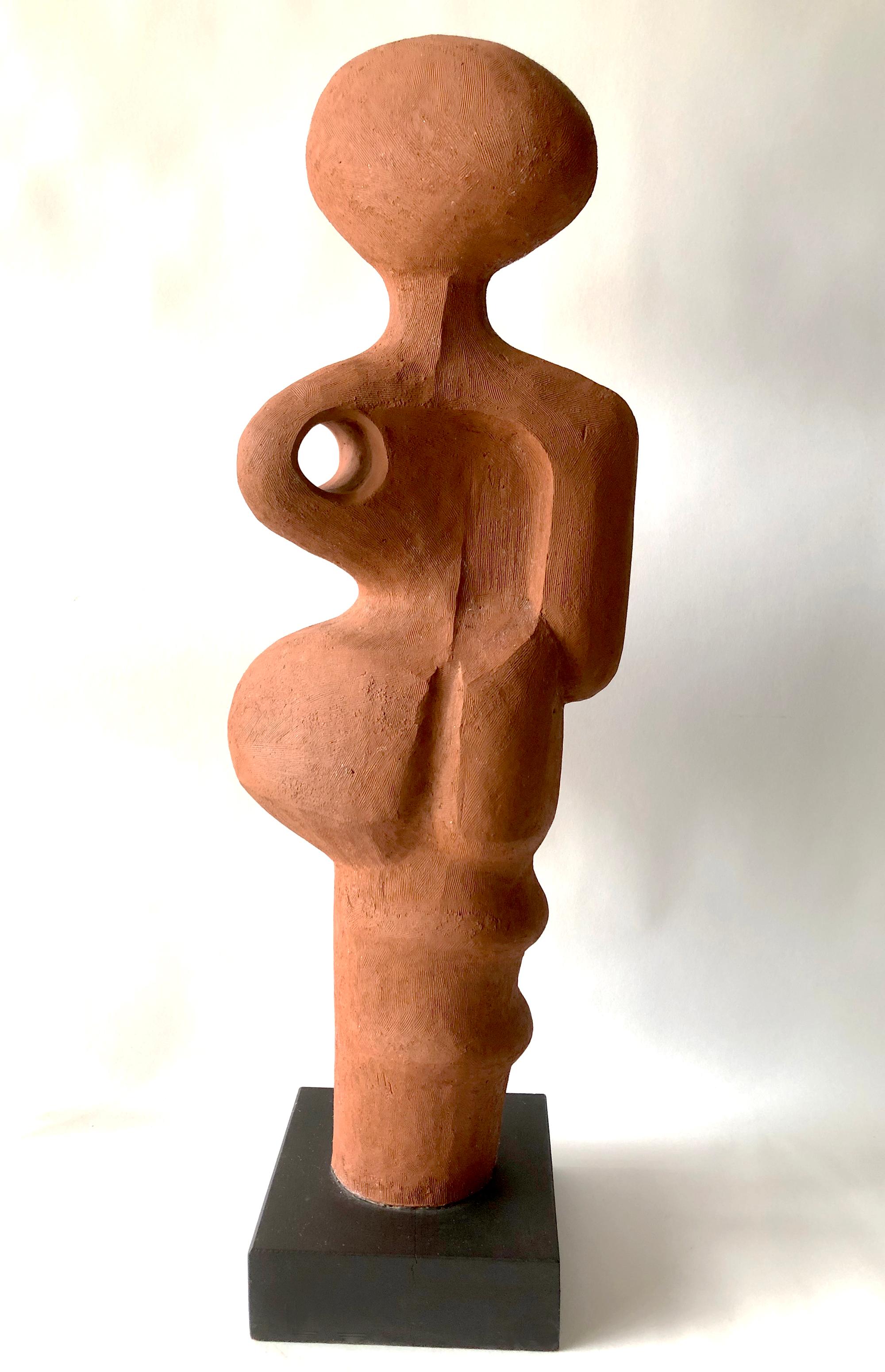 Mid-20th Century Jack Mason Terracotta American Abstract Modernist Sculpture
