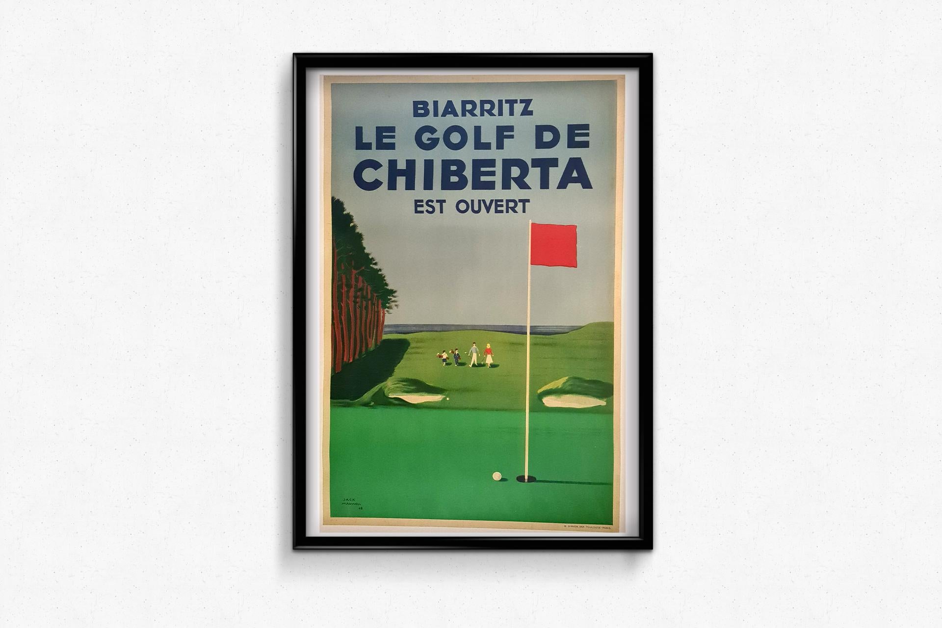 A splendid and historical poster made by Jack Maxwell in 1948.

⛳️ The history of this legendary golf course begins in 1924: the company 