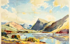 Original Vintage Poster Loch Etive Western Highlands Scotland British Railways