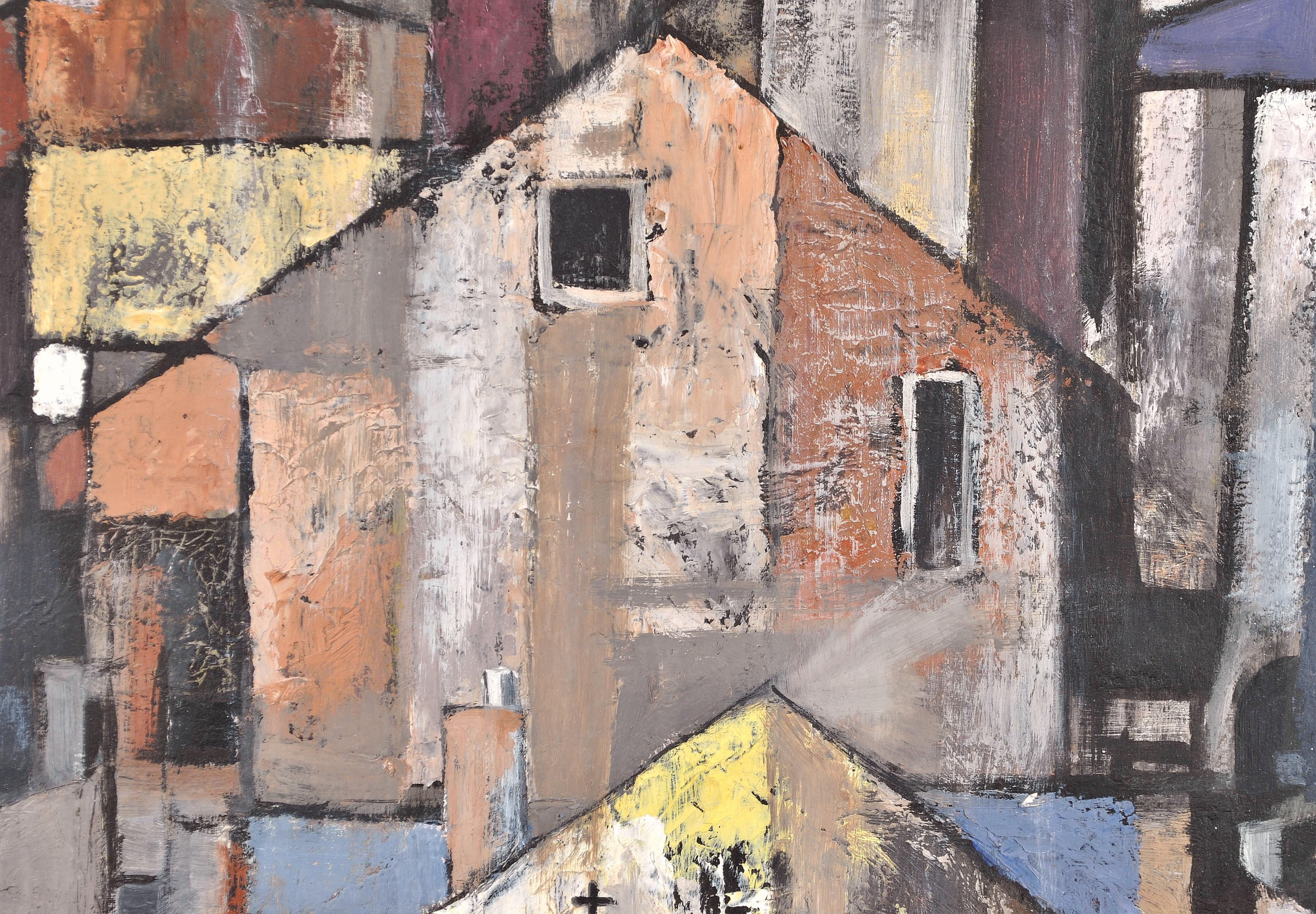 La cappella dei pescatori - Pittura ad olio cubista del XX secolo - Case moderne British in vendita 3