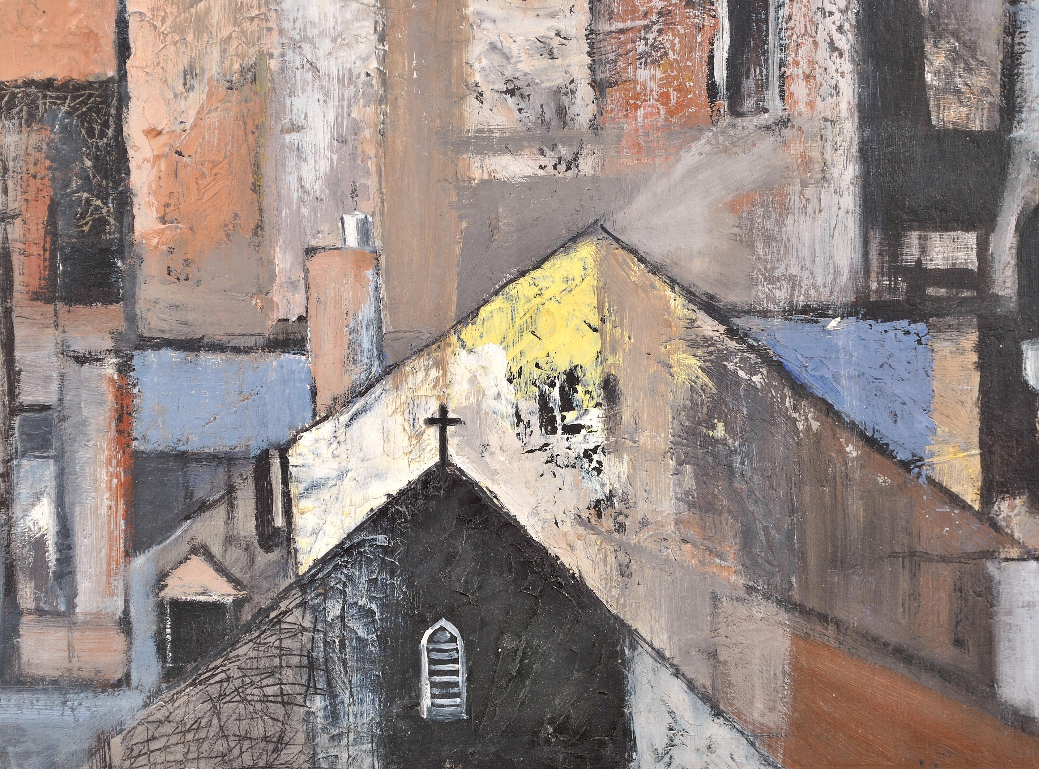La cappella dei pescatori - Pittura ad olio cubista del XX secolo - Case moderne British in vendita 4
