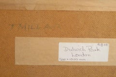 Jack E Millar NEAC - Large impressionist oil painting SPRING DULWICH PARK LONDON