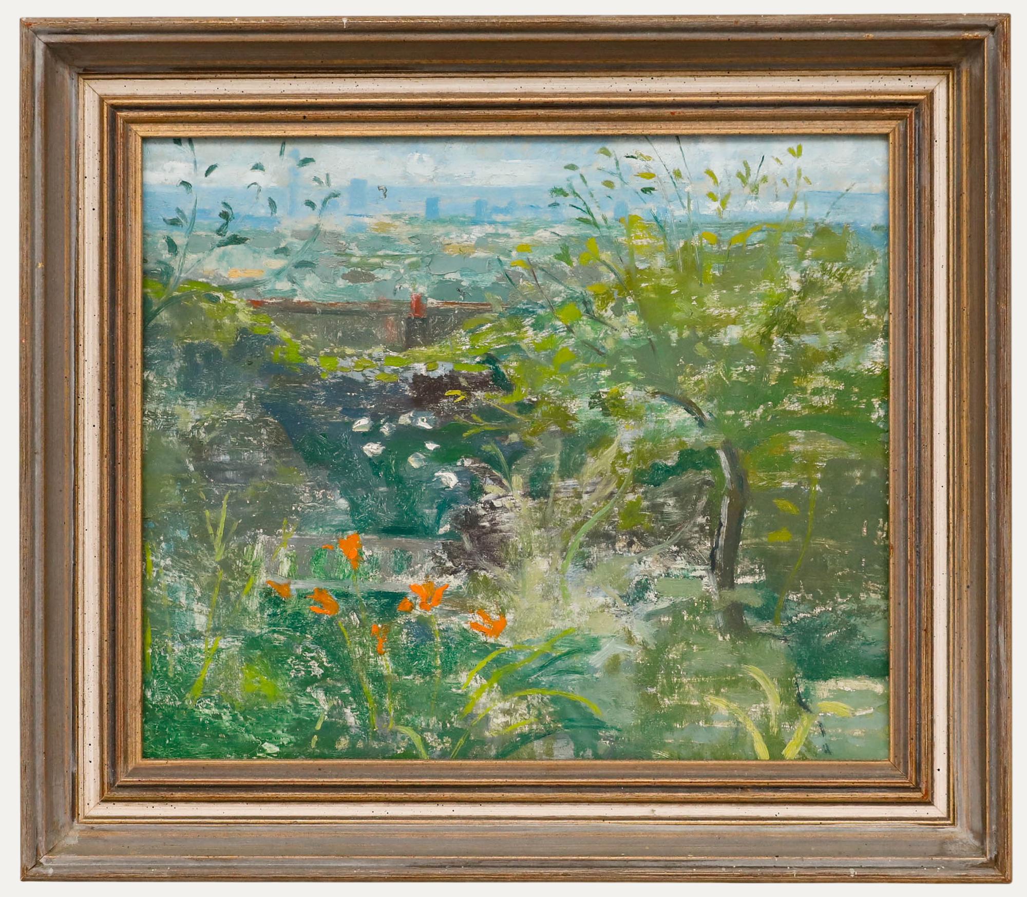 Jack Millar (1921-2006) - 20. Jahrhundert Öl, Garten