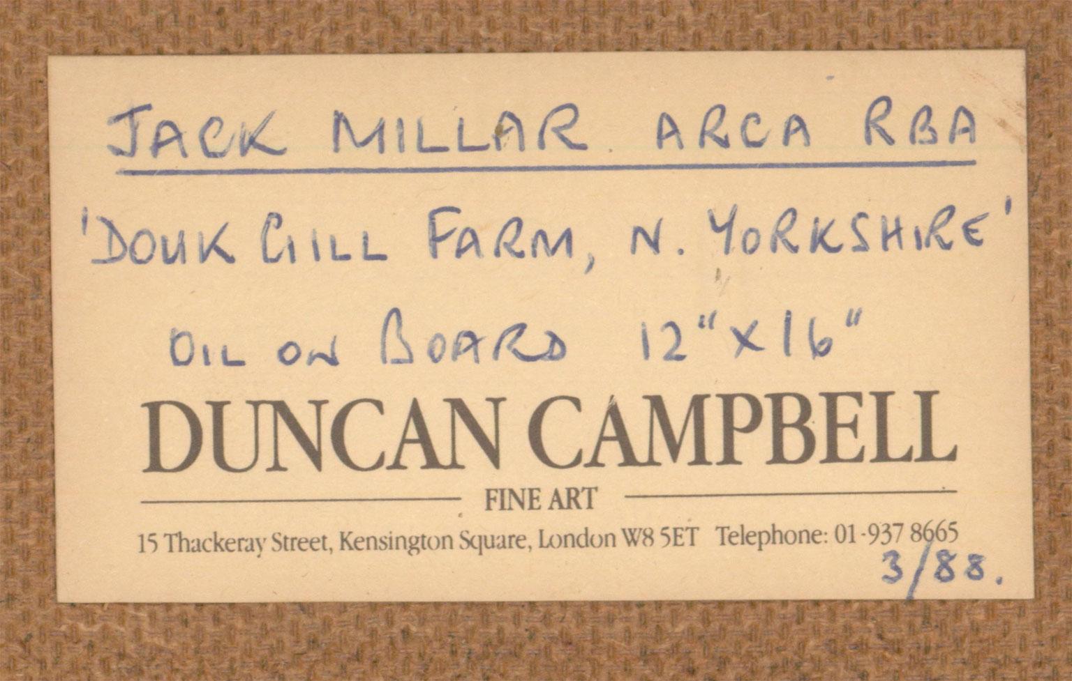 Jack Millar (1921-2006) - English 20th Century Oil, Cattle on a Yorkshire Farm 2
