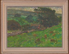 Jack Millar (1921-2006) - Signed 20th Century Oil, Cattle on a Yorkshire Farm