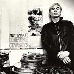 Jack Mitchell, Andy Warhol as Filmmaker, Black and White Photograph, 1968