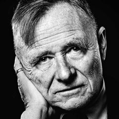 16 x 20" author Christopher Isherwood, studio portrait, signed by Jack Mitchell