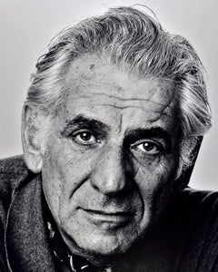 16 x 20 Zoll" Komponist/Konductor Leonard Bernstein, signiert von Jack Mitchell