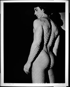 16 x 20" dancer Brian Destazio, dot screen nude study, signed by Jack Mitchell