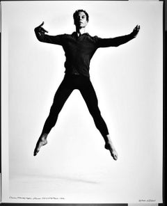 Vintage 16 x 20" Dancer/Choreographer Merce Cunningham, signed by Jack Mitchell