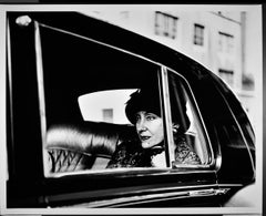 16 x 20" film legend Gloria Swanson in her Rolls Royce, signed by Jack Mitchell