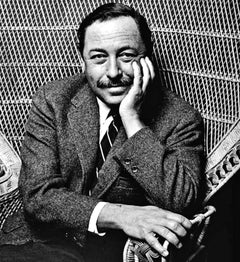 16 x 20" Pulitzer prize-winning playwright Tennessee Williams signed by Mitchell