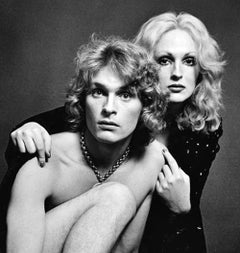 16 x 20" Warhol Superstar Candy Darling and Dorian Gray signed by Jack Mitchell