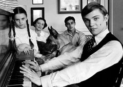 16 year old 'The Waltons' actor Richard Thomas at home with his family