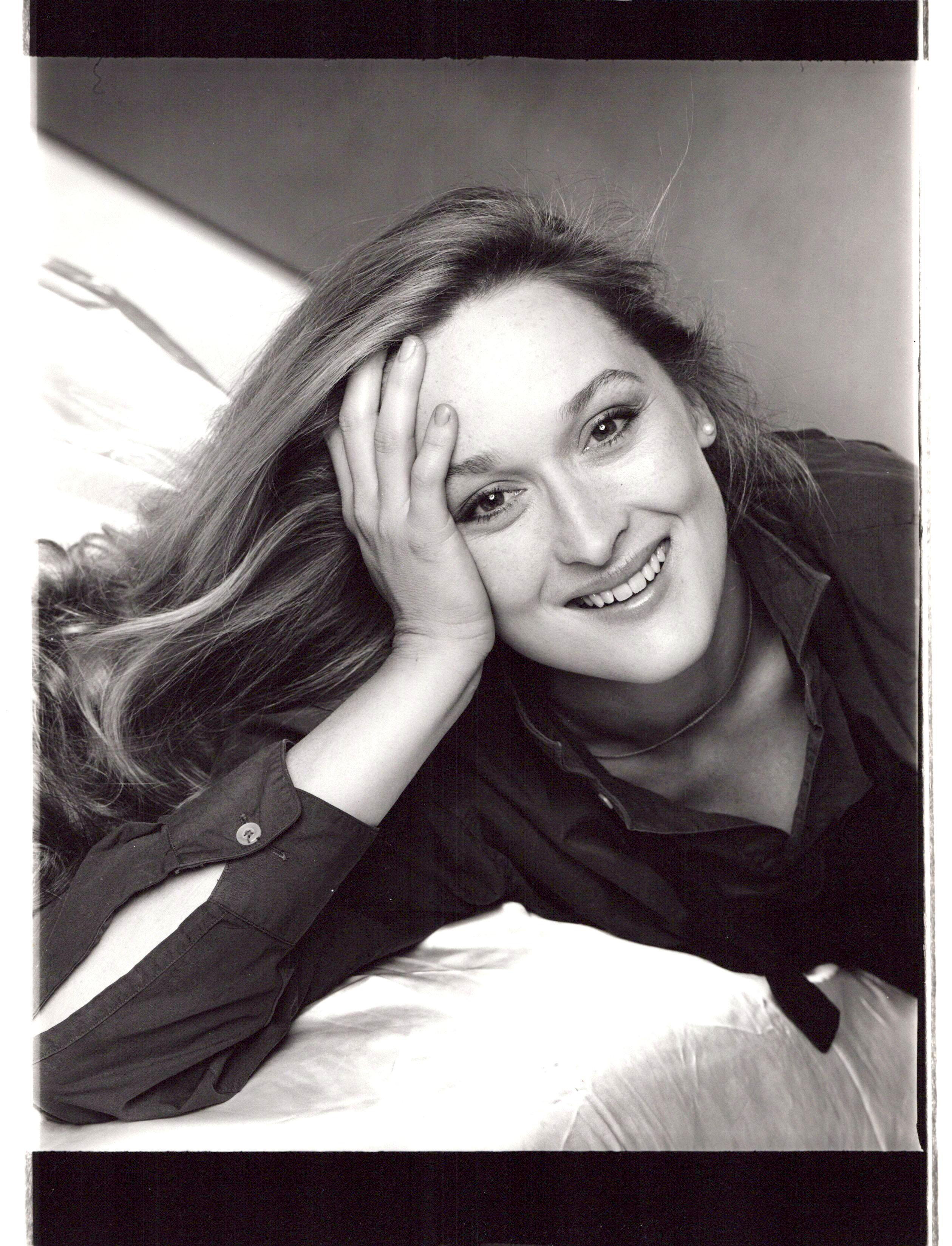 Jack Mitchell Black and White Photograph - Academy Award-winning actress Meryl Streep