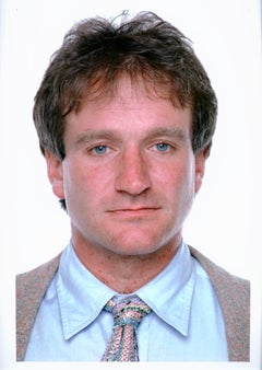 L'attore e comico Robin Williams, ritratto in studio