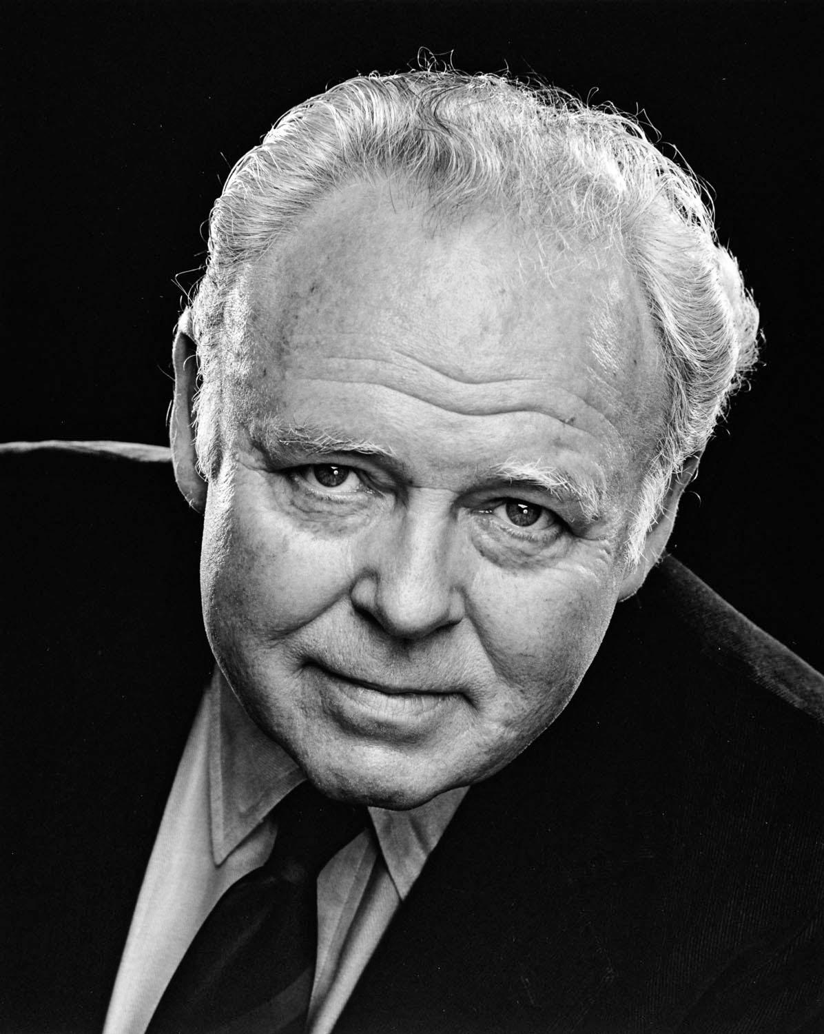 Jack Mitchell Black and White Photograph - Actor Carroll O'Connor studio portrait 