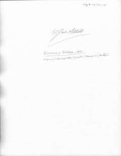 Actor, choreographer, dancer Geoffrey Holder signed by Jack Mitchell