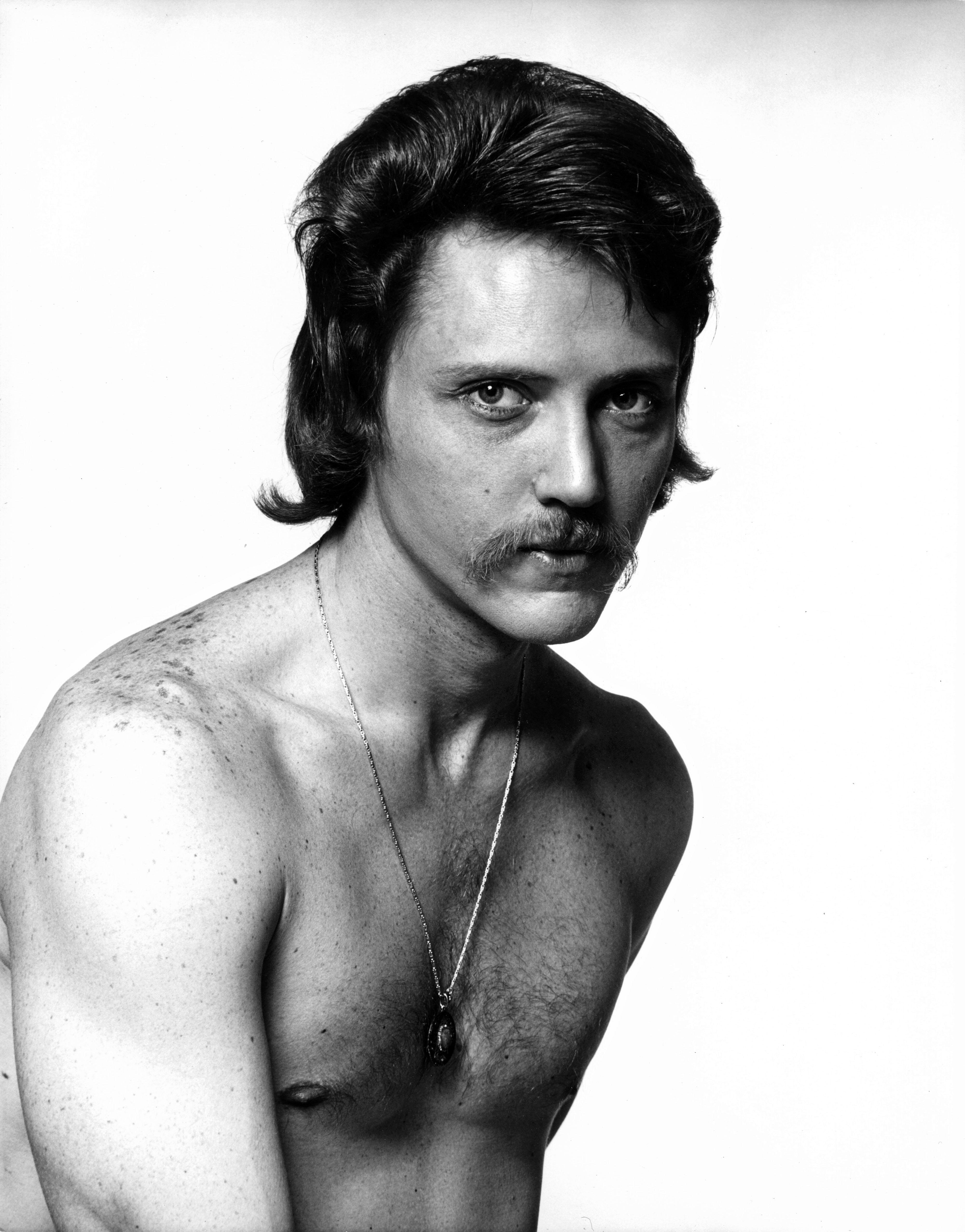 11 x 14" vintage silver gelatin photograph of actor Christopher Walken, 1973. Signed by Jack Mitchell on the verso.  Comes directly from the Jack Mitchell Archives with a certificate of authenticity.

 Jack Mitchell, (1925-2013) bulging photographic
