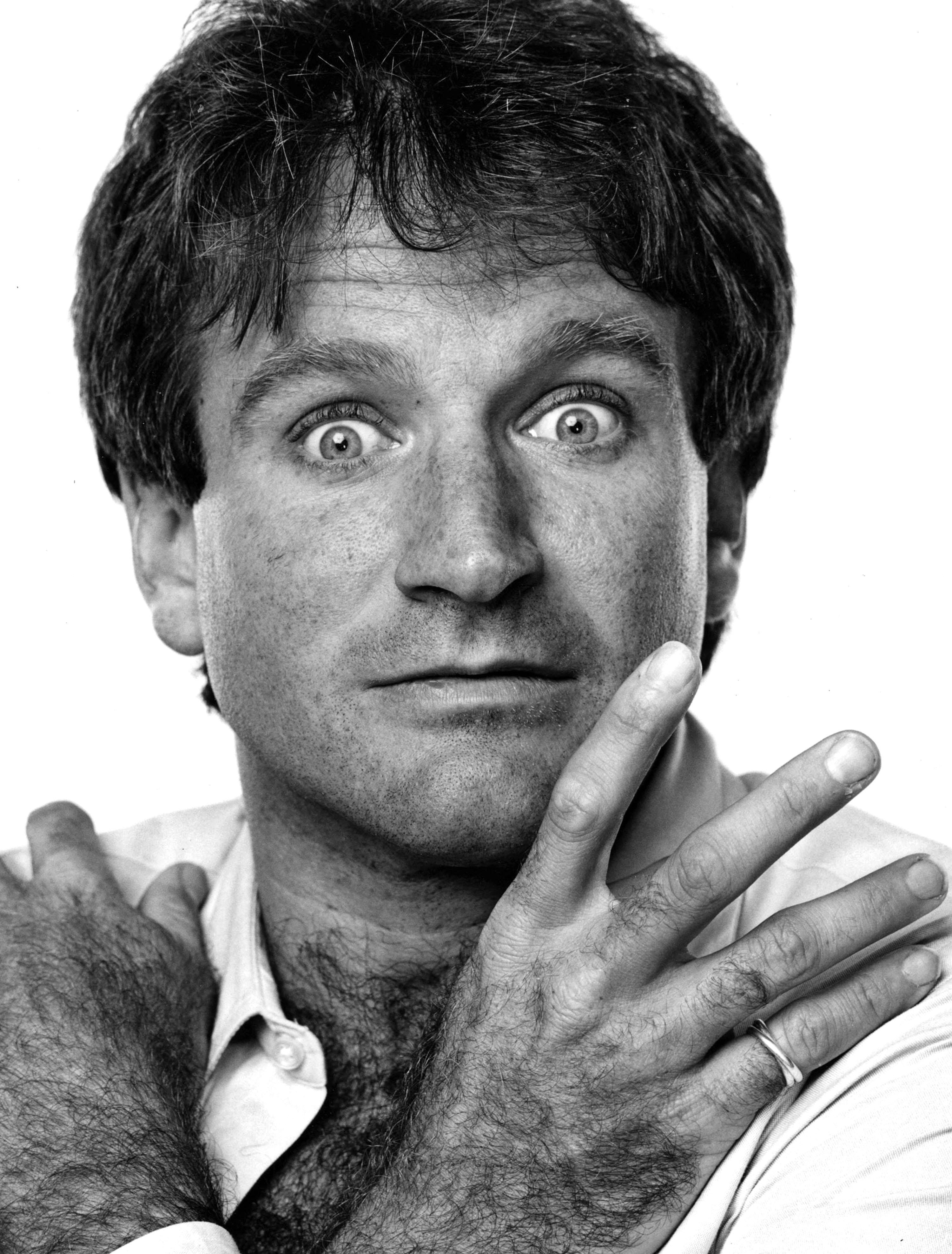Schauspieler/Kommandant Robin Williams, 1984, signiert von Jack Mitchell im Angebot 1