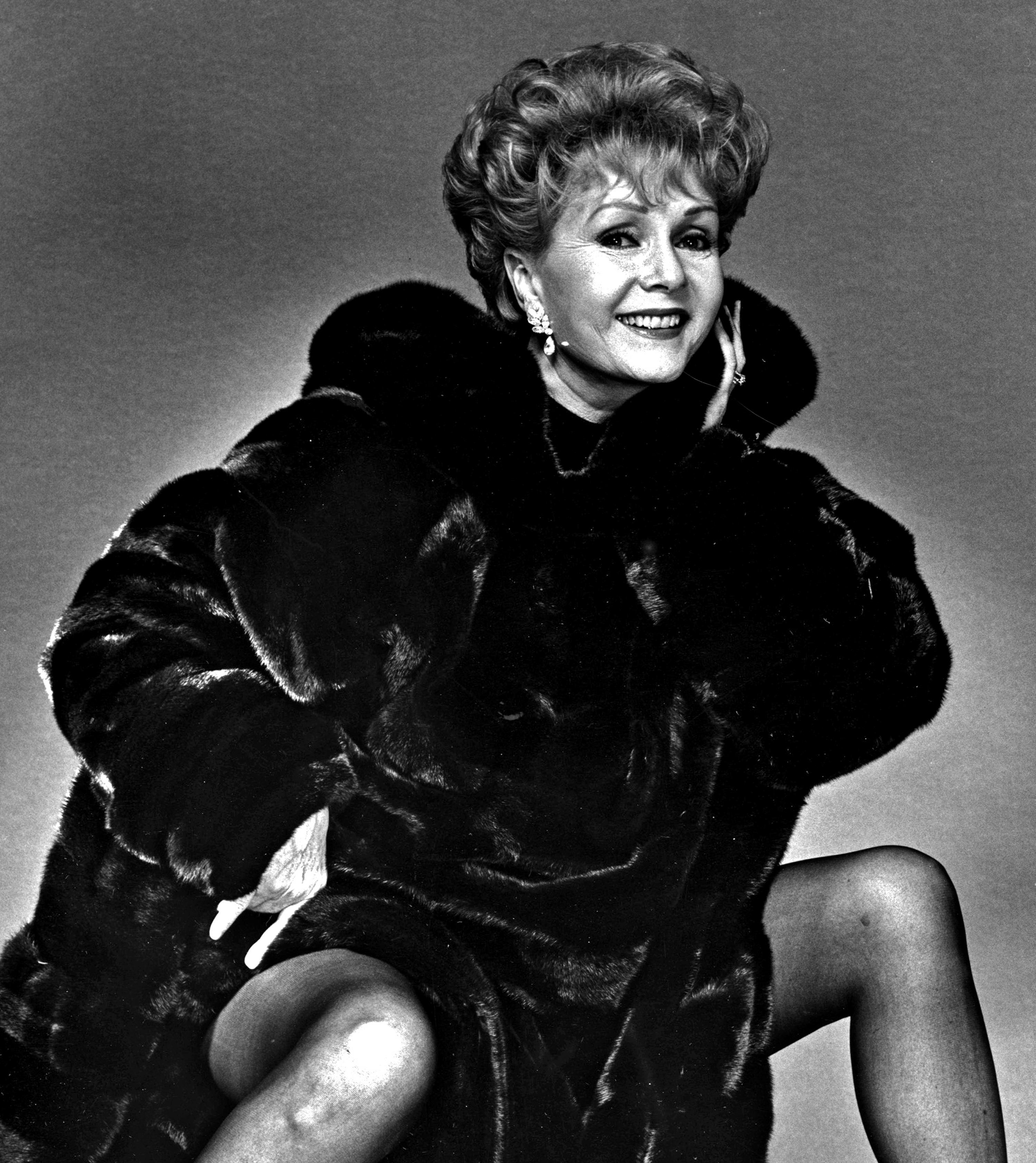 Actress Debbie Reynolds 'What Becomes A Legend Most?' Blackglama session photo - Photograph by Jack Mitchell