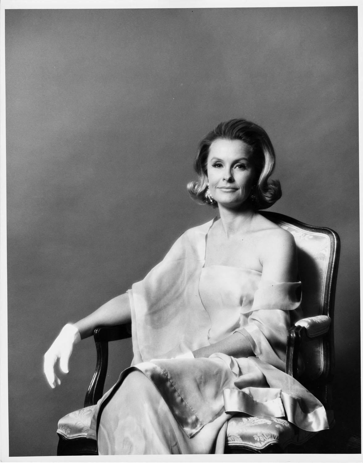 Jack Mitchell Black and White Photograph - Actress Dina Merrill