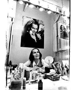 Actress Gloria Swanson backstage on Broadway, 1972, Signed by Jack Mitchell