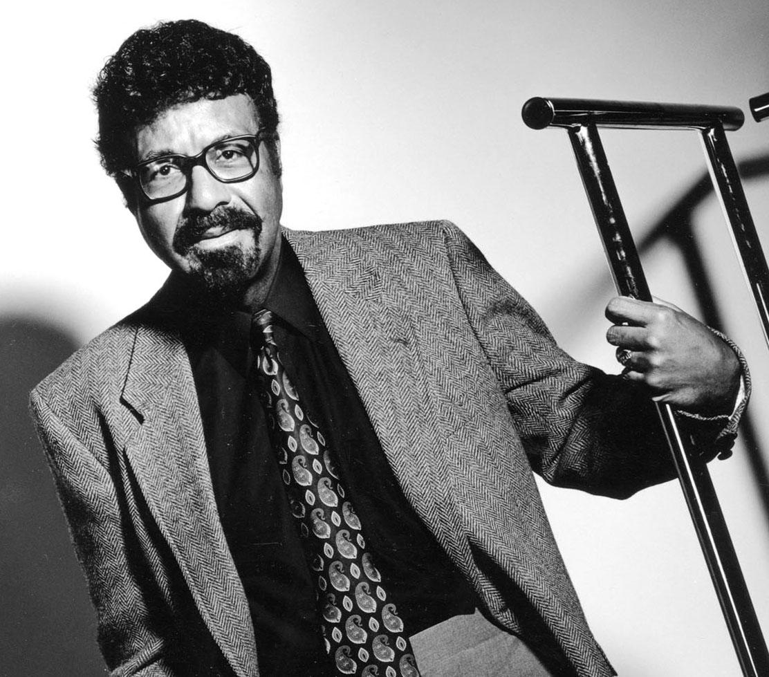 African American jazz composer, conductor, and musician David Baker, signed  - Photograph by Jack Mitchell