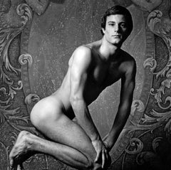 Modelo masculino After Dark  Mikel Peters, desnudo, firmado por Jack Mitchell