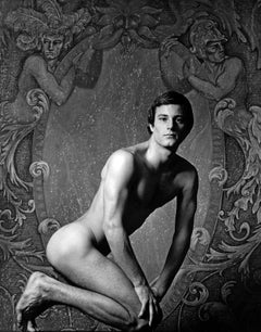 After Dark male model  Mikel Peters, nude, signed by Jack Mitchell