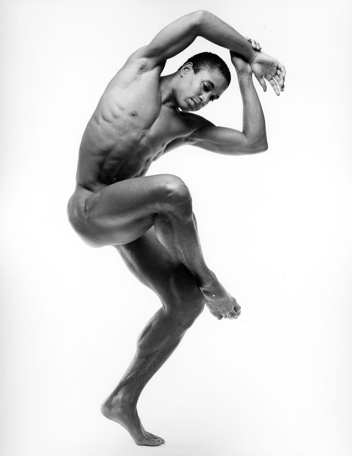 Jack Mitchell Black and White Photograph - Dancer Keith McDaniel, nude, signed by Mitchell