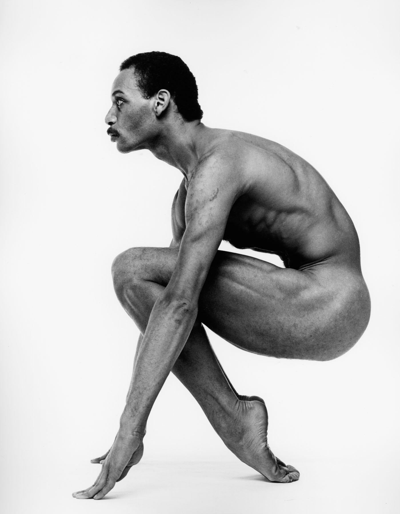 Dancer Kevin Brown, nude, signed by Jack Mitchell