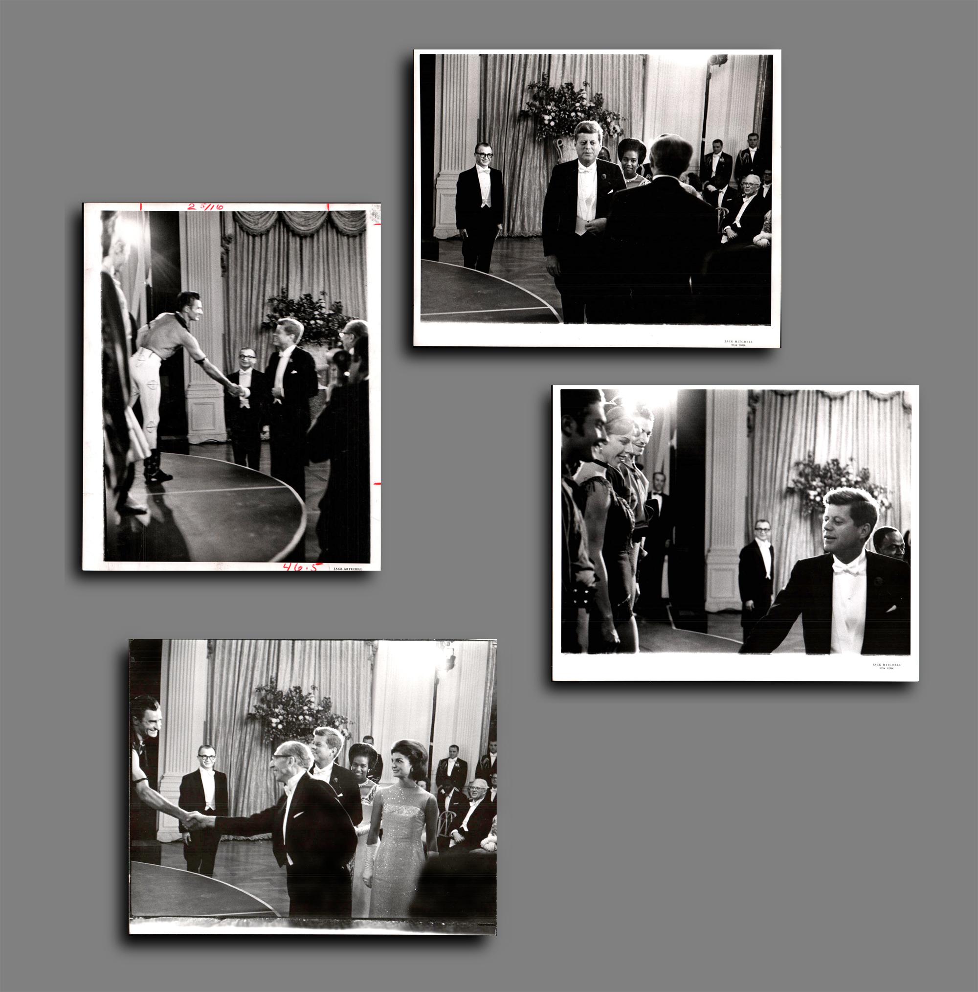 Jack Mitchell Black and White Photograph - American Ballet Theatre at the Kennedy White House in 1962 - Set of 4 8 x 10's