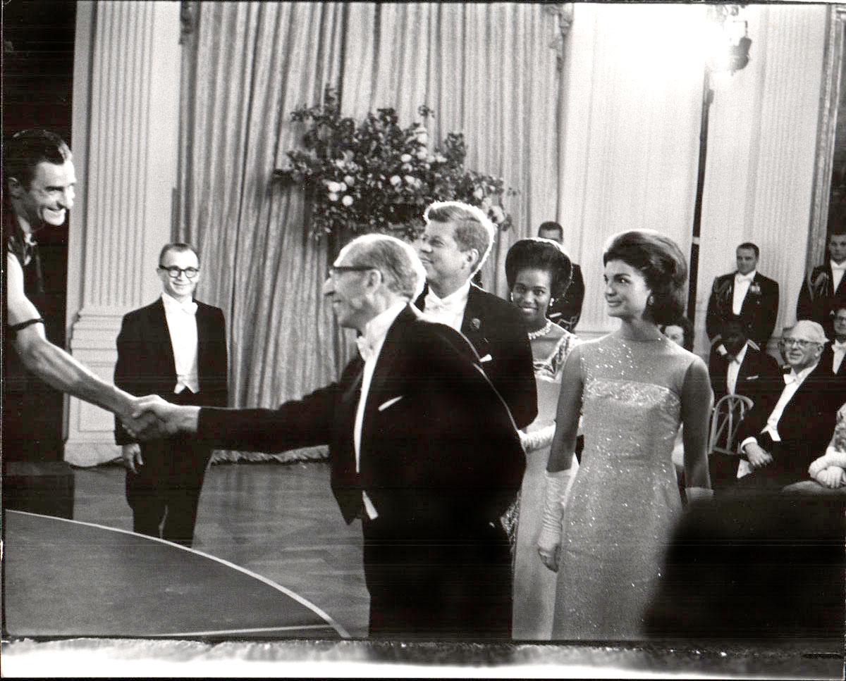 American Ballet Theatre at the Kennedy White House in 1962 - Set of 4 8 x 10's - Gray Black and White Photograph by Jack Mitchell