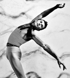 American Ballet Theatre dancer John Kriza performing, signed by Jack Mitchell