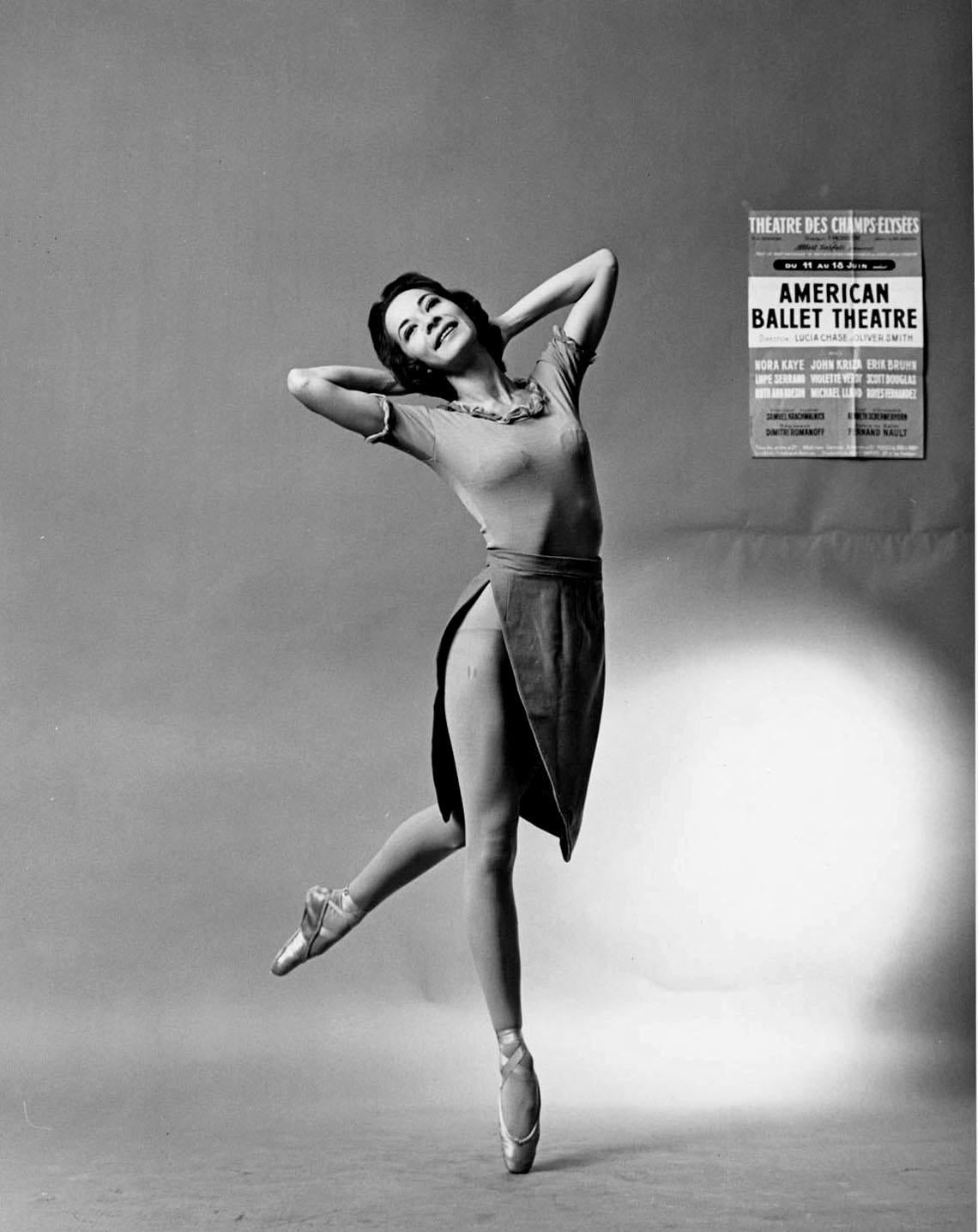 Jack Mitchell Black and White Photograph -  American Ballet Theatre dancer Ruth Ann Koesun