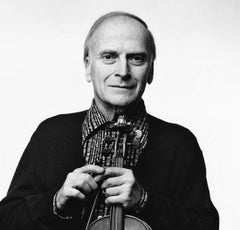Amerikanischer klassischer Violinist Yehudi Menuhin, signiert von Jack Mitchell
