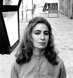 American Sculptor Beverly Pepper at Venice Biennale, signed by Jack Mitchell