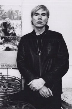 Andy Warhol at his Factory at 33 Union Square West in New York City