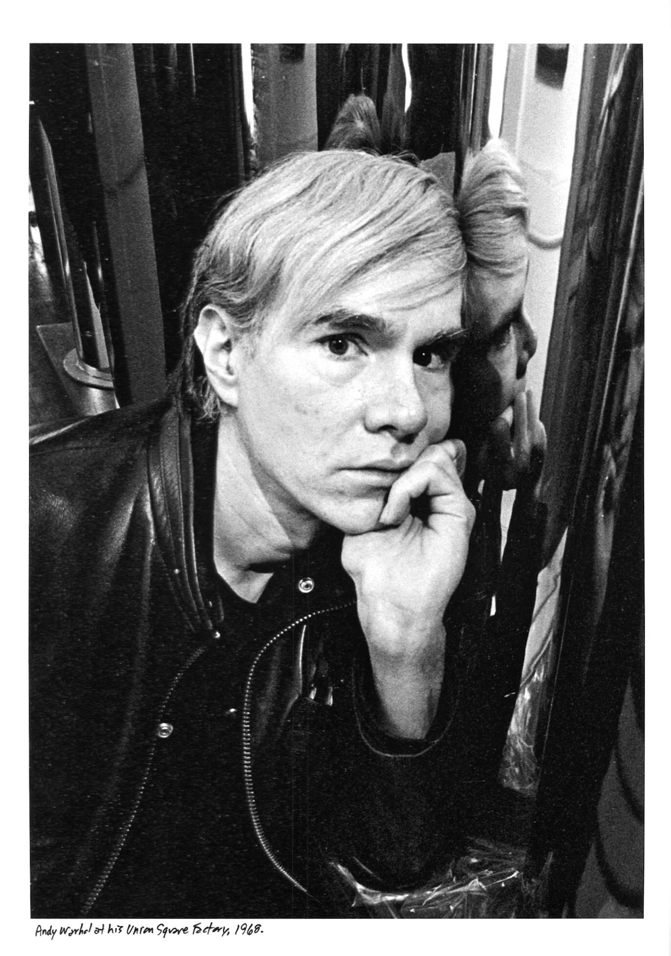 This is a archival pigment print, 13 x 19" of Jack Mitchell's photograph of Andy Warhol at his Union Square Factory in 1968. 

Jack Mitchell, (1925-2013) bulging photographic portfolio of actors, writers, painters, musicians and especially dancers