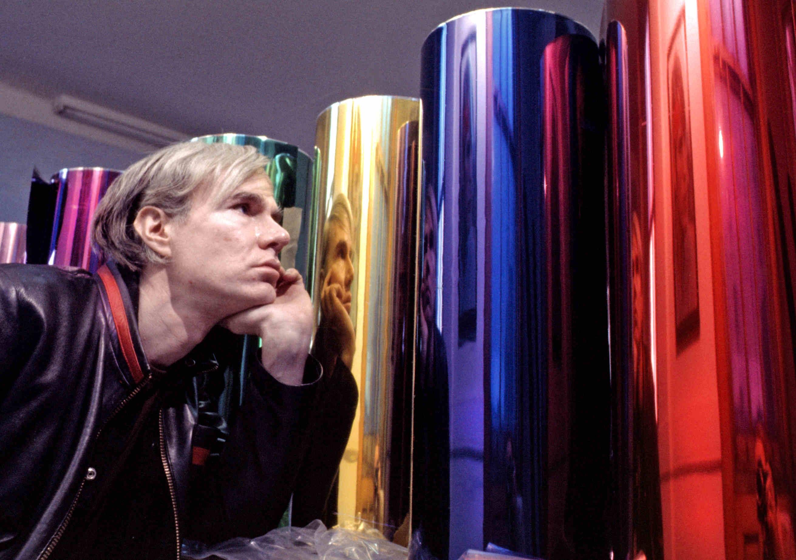 Jack Mitchell Portrait Photograph - Andy Warhol photographed in his Union Square Factory