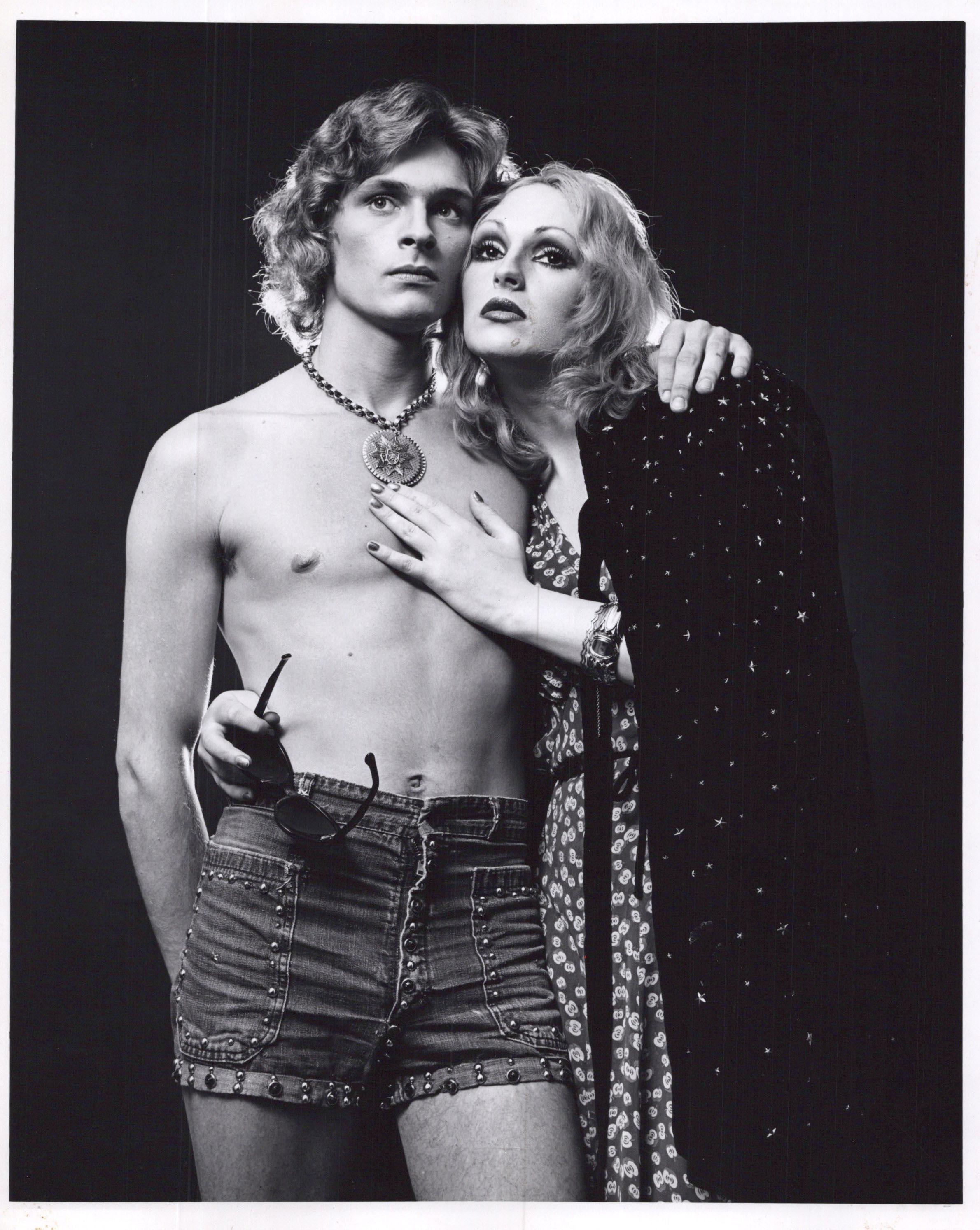 Jack Mitchell Black and White Photograph - Andy Warhol Superstar Candy Darling and Dorian Gray