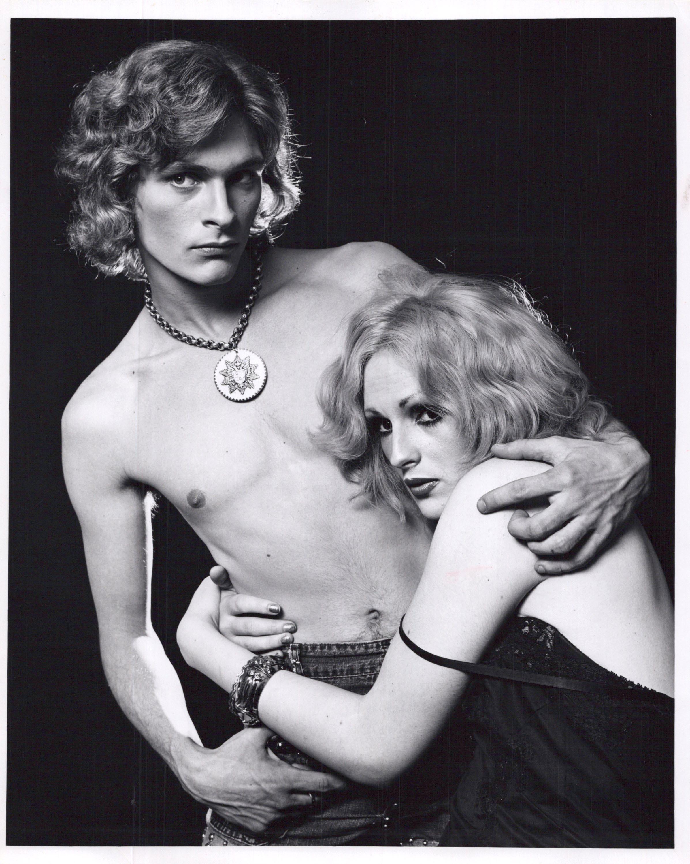 Jack Mitchell Black and White Photograph - Andy Warhol Superstar Candy Darling and Dorian Gray