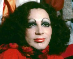Andy Warhol Superstar Holly Woodlawn, signed by Jack Mitchell