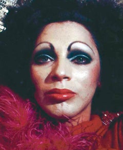 Andy Warhol Superstar Holly Woodlawn, signed by Jack Mitchell